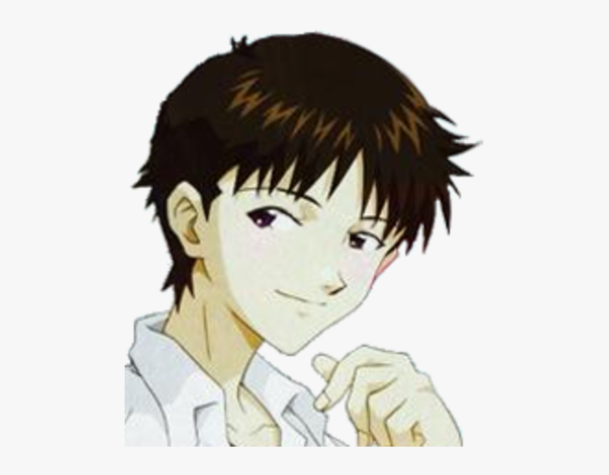 Shinji Ikari Kaworu Nagisa Gendo Ikari Hair Face Facial - Shinji Ikari Head Png, Transparent Png, Free Download