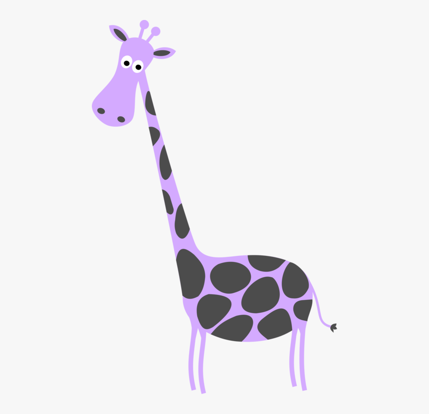 Giraffidae,pink,wildlife - Giraffe Clip Art, HD Png Download, Free Download