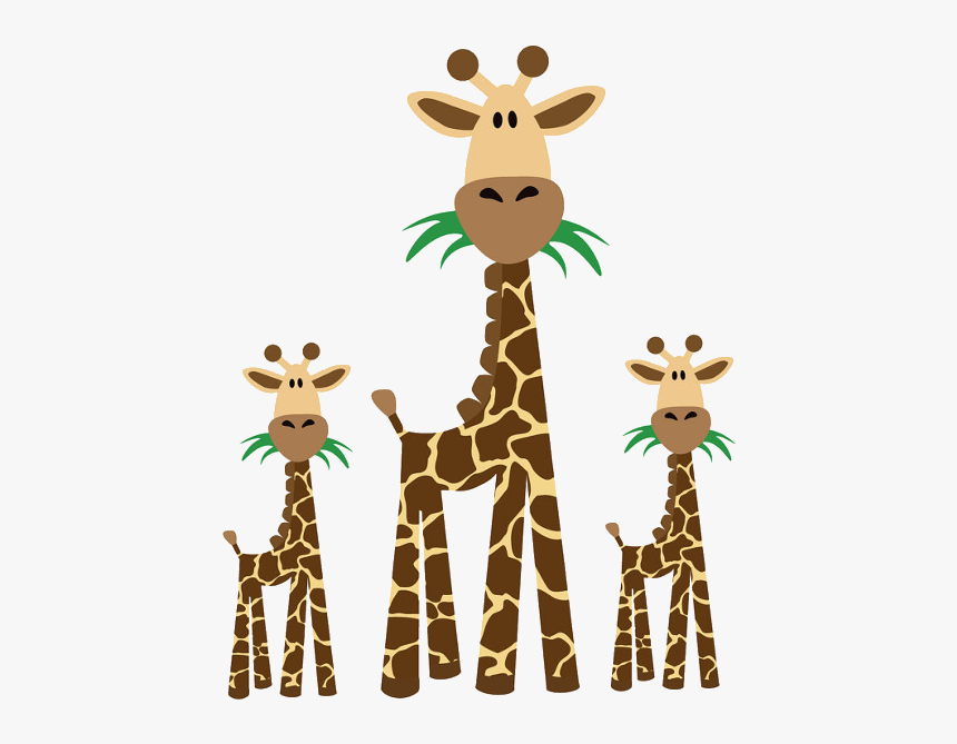 Giraffe Clip Art Giraffe Clipart Fans Giraffe And Baby Giraffe Clipart Black And White Hd Png Download Kindpng
