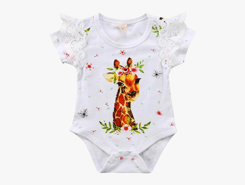 Little Giraffe Bodysuit - Pattern, HD Png Download, Free Download