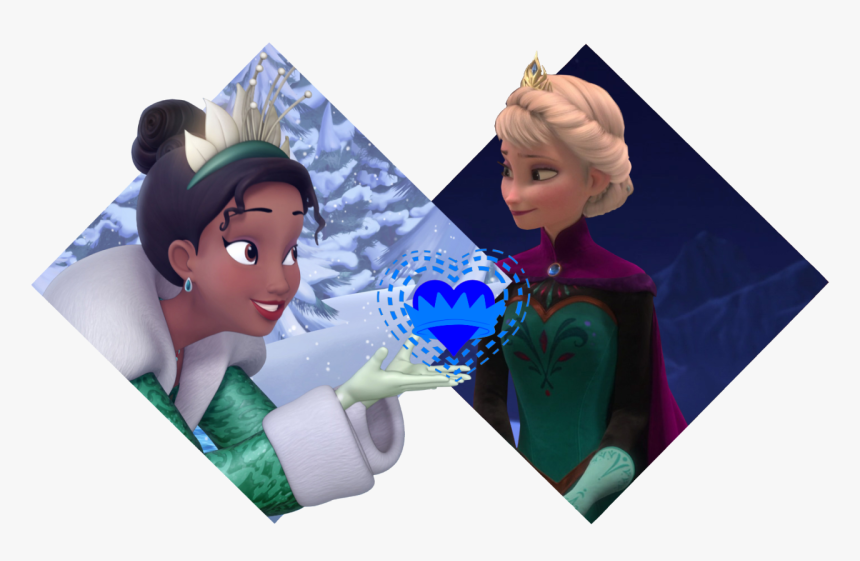 Tiana X Elsa - Tiana And Elsa, HD Png Download, Free Download