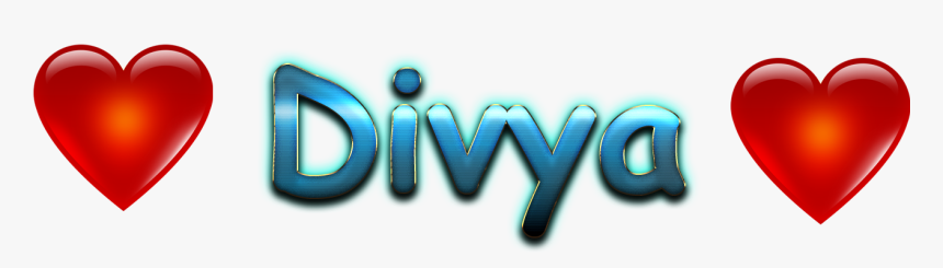 Divya Love Name Heart Design Png - Heart, Transparent Png, Free Download