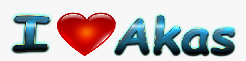 Akas Love Name Heart Design Png - Heart, Transparent Png, Free Download