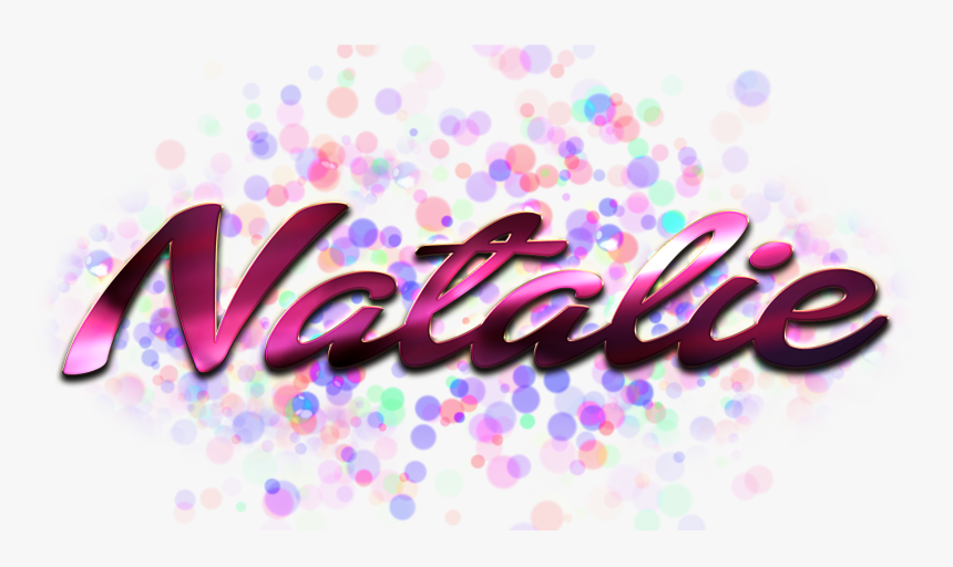 Natalie Name Logo Bokeh Png - Graphic Design, Transparent Png, Free Download