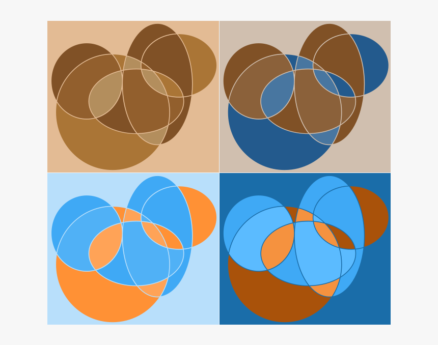 Abstract Geometric Circle Compositions - Circle Compositions, HD Png Download, Free Download