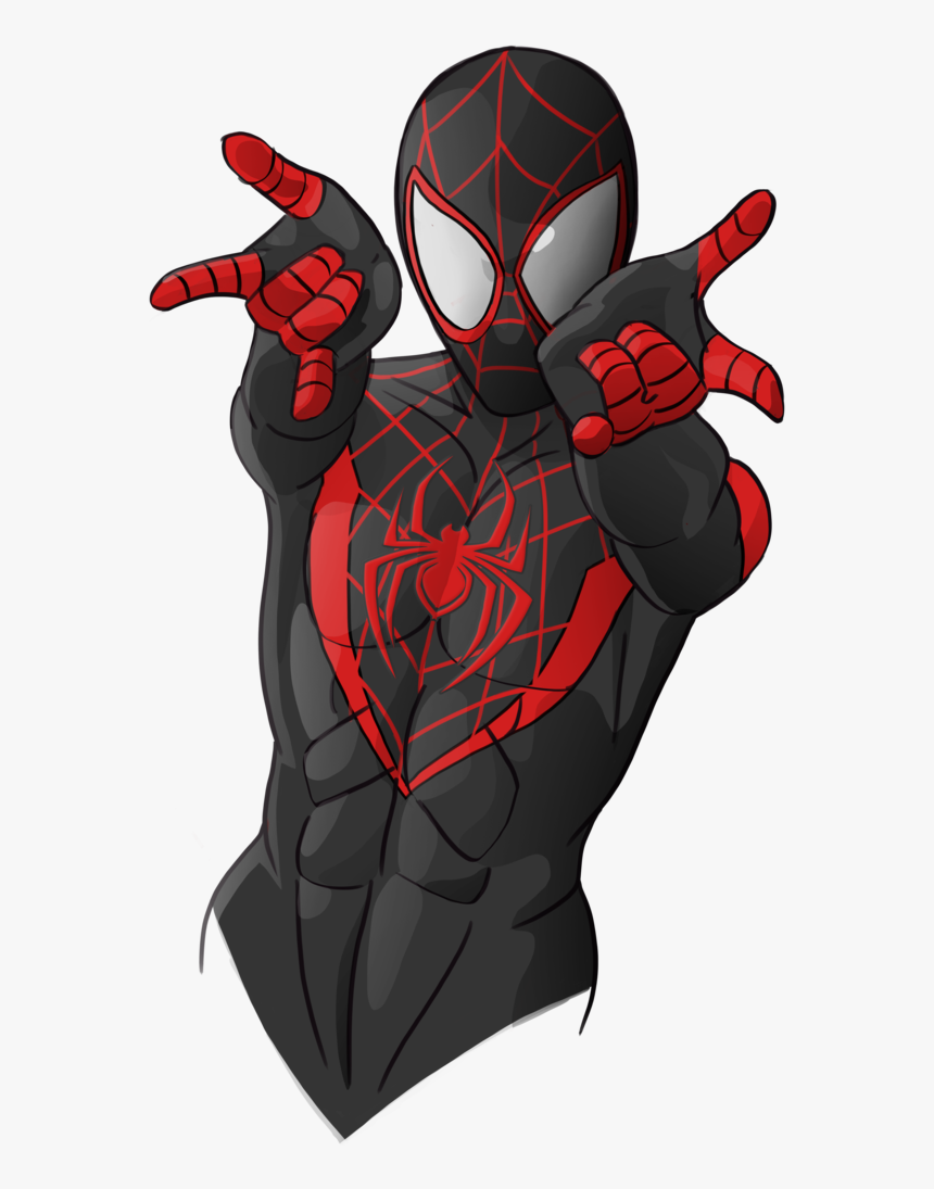 Miles Morales Png - Drawing Spider Man 2099, Transparent Png, Free Download