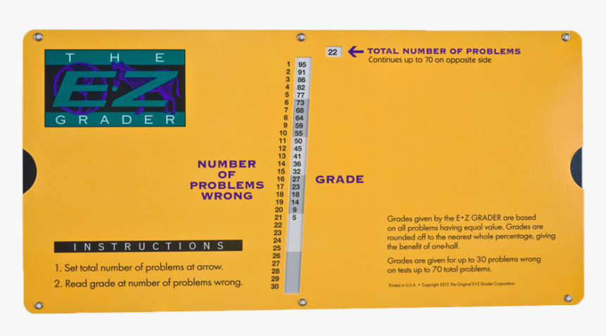 Ez Grader 25, HD Png Download, Free Download