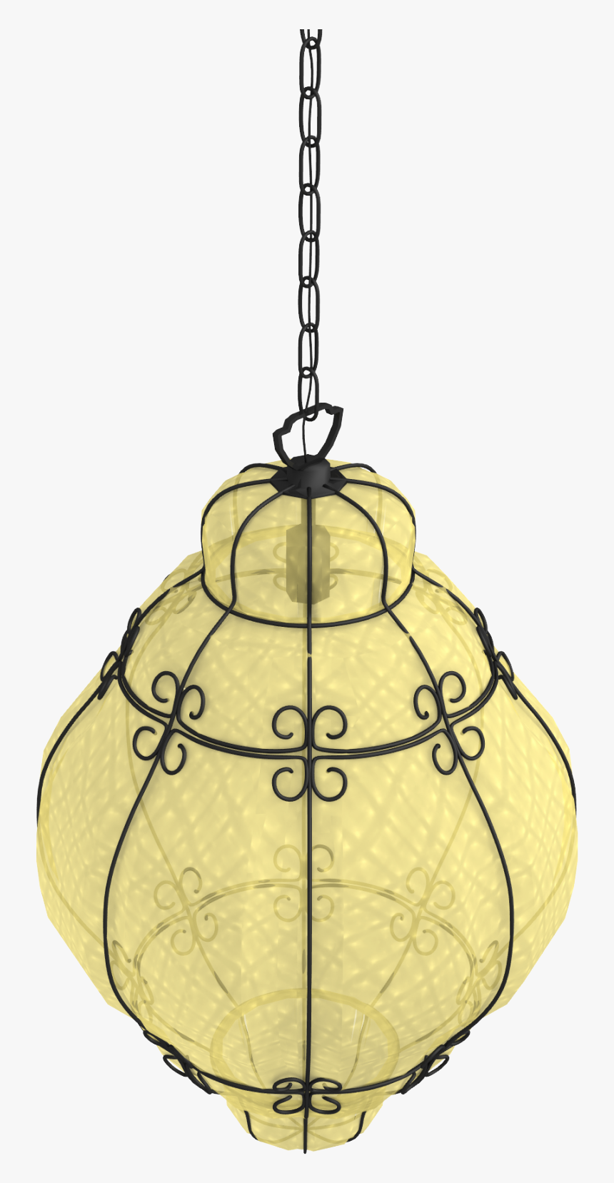Venexia Blown Glass Hanging Lamp, “lanterna” Model, - Ceiling Fixture, HD Png Download, Free Download
