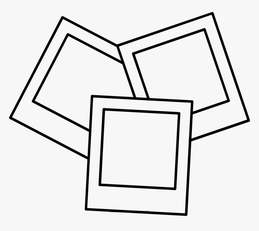Transparent Polaroids Png - Polaroid Coloring Page, Png Download, Free Download