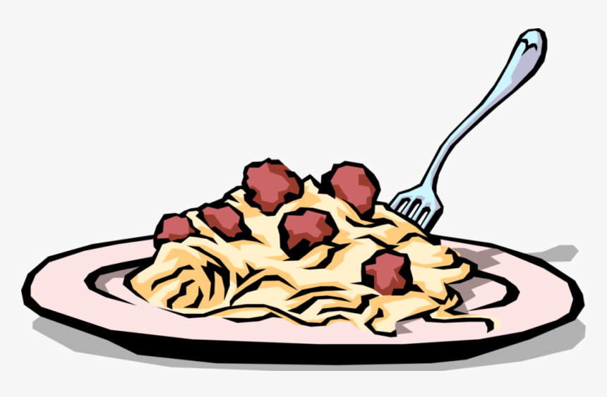 Foods Clipart Spaghetti 5 Dinner Clip Art Happy - Spaghetti Dinner Clip Art, HD Png Download, Free Download