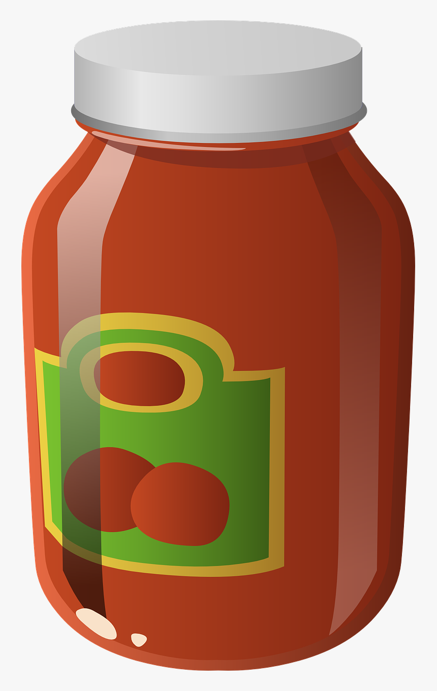 Jar Clipart Spaghetti Sauce - Tomato Sauce Clipart Transparent, HD Png Download, Free Download