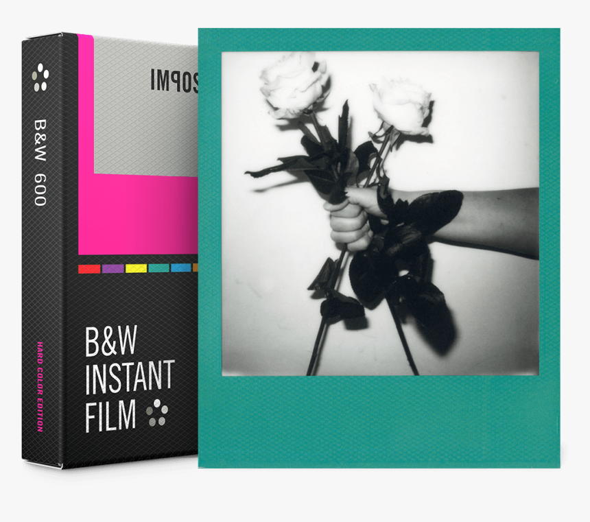 Impossible B&w Film For 600 Colour Frame - Color Frames Polaroid Black White, HD Png Download, Free Download