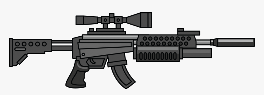 Transparent Paintball Gun Clipart - Cartoon Machine Gun Png, Png Download, Free Download