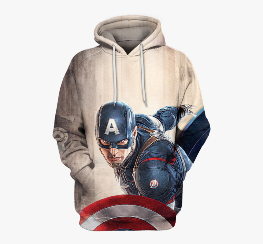 Captain America The Avenger Movie Hoodie 3d - Iphone 6 Captain America Hd, HD Png Download, Free Download