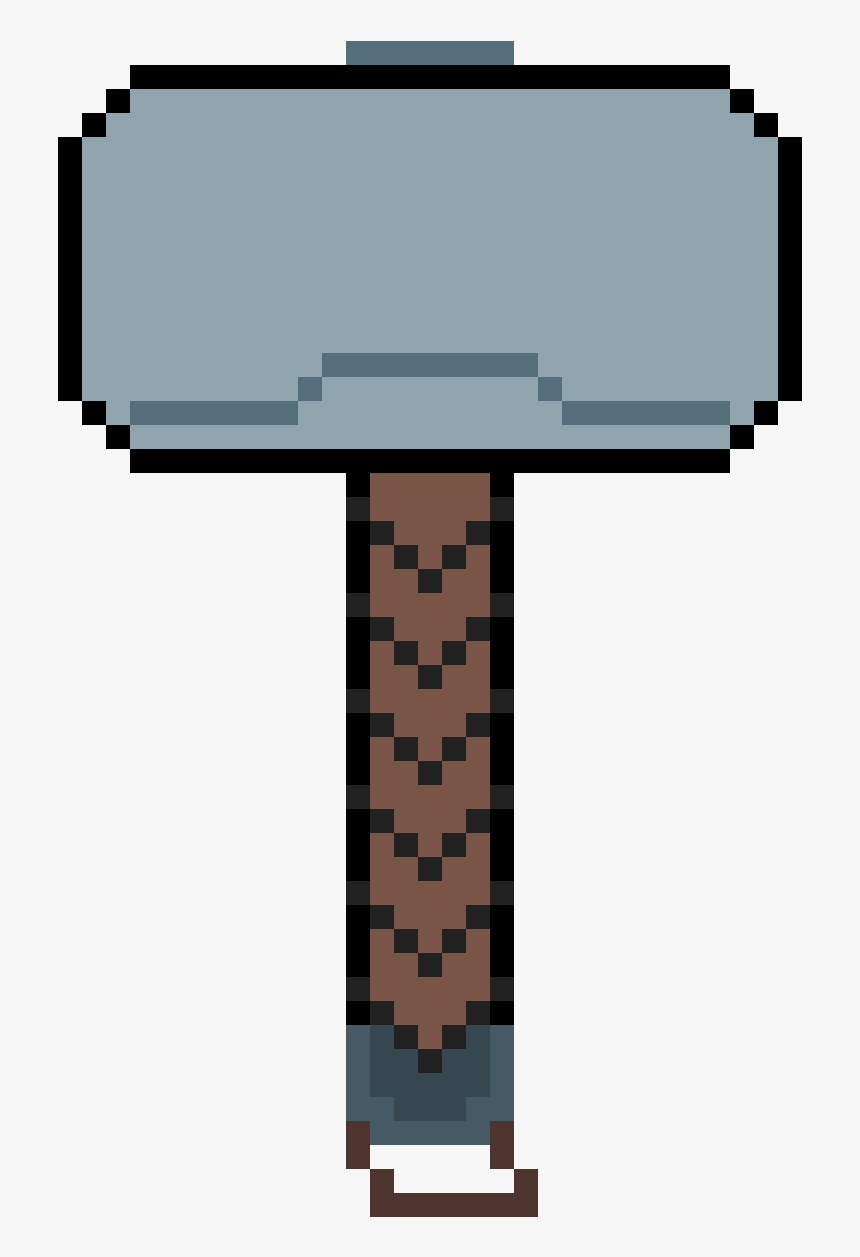 Mjolnir Pixel Art, HD Png Download, Free Download