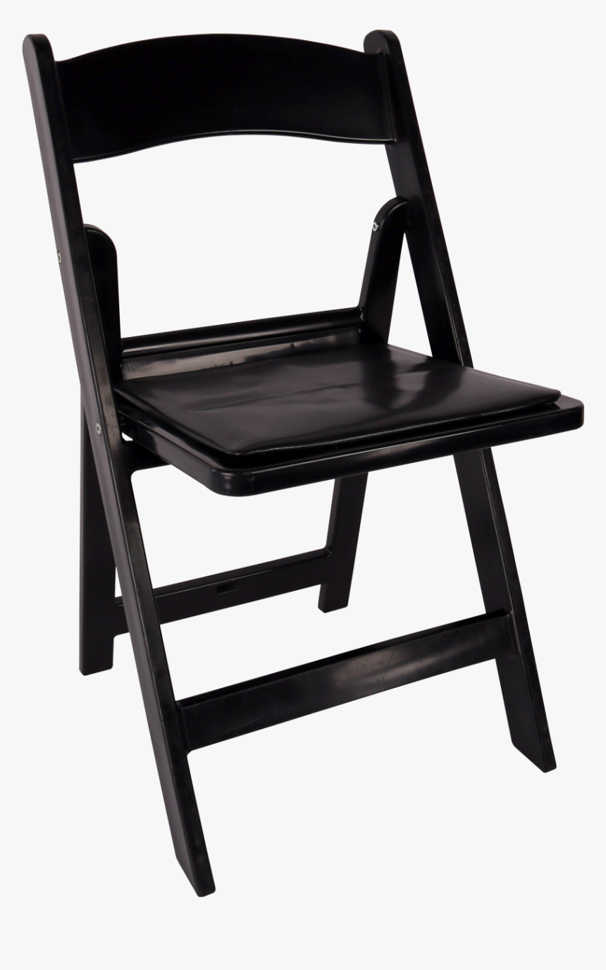 Hd Black Padded Chairs - Black Resin Folding Chair, HD Png Download, Free Download