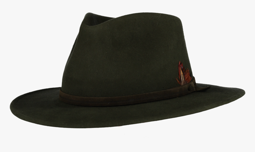 Transparent Gangsta Hat Png - Fur Felt Green Fedora, Png Download, Free Download