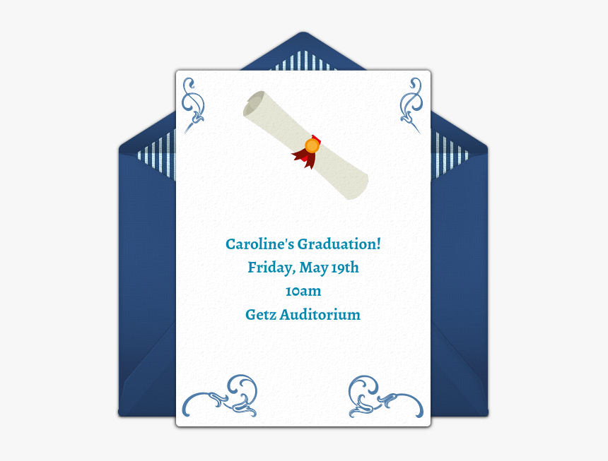 Graduation Diploma Png - Envelope, Transparent Png, Free Download
