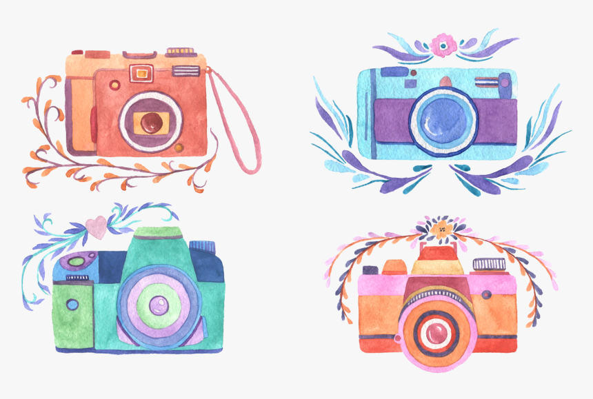 Transparent Camera Illustration Png - Creative Camera Drawing, Png Download, Free Download