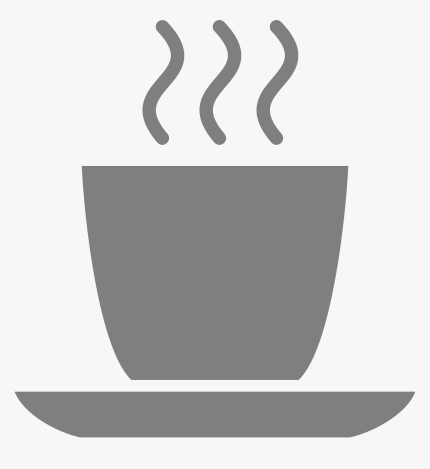 Gray Coffee Mug Svg Clip Arts - Coffee Cup Icon Free, HD Png Download, Free Download