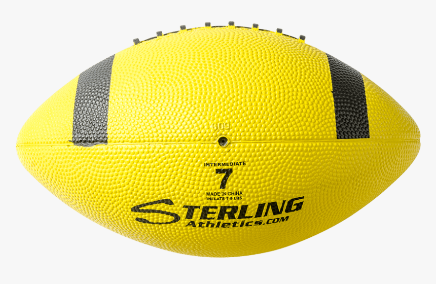 Color Rubber Camp Football Yellow Black - Yellow American Football Ball, HD Png Download, Free Download