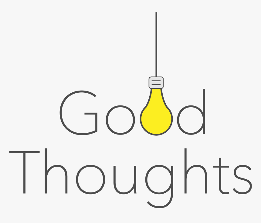 Good Thoughts Logo With Lightbulb Hanging Amongst The - Good Thought Logo, HD Png Download, Free Download