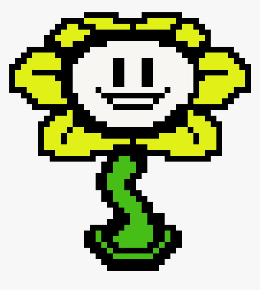 Flowey Undertale Pixel Art, HD Png Download, Free Download