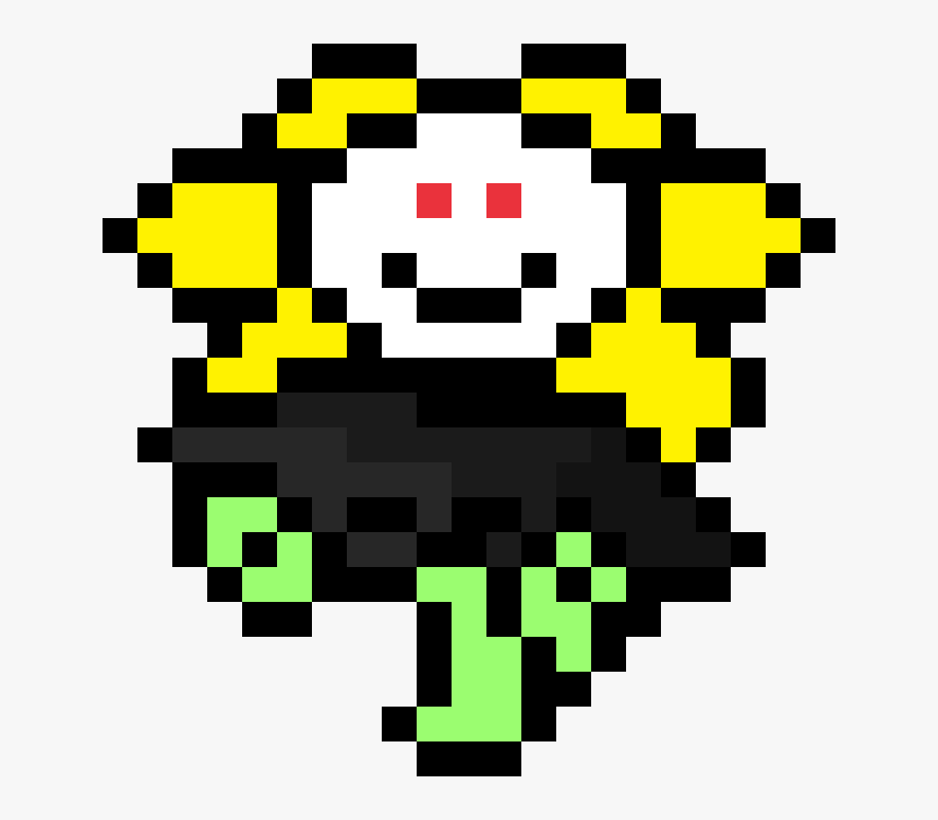 Undertale Flowey Pixel Art, HD Png Download, Free Download