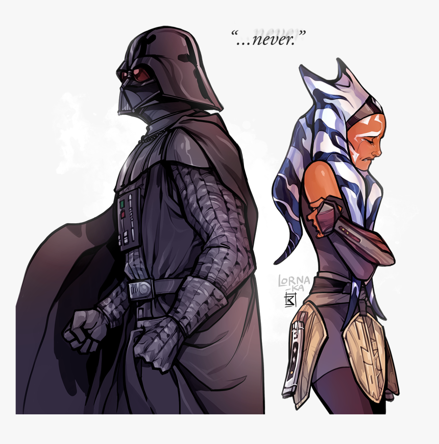 Star Wars Ahsoka Fan Art - Star Wars Anakin And Ahsoka, HD Png Download, Free Download