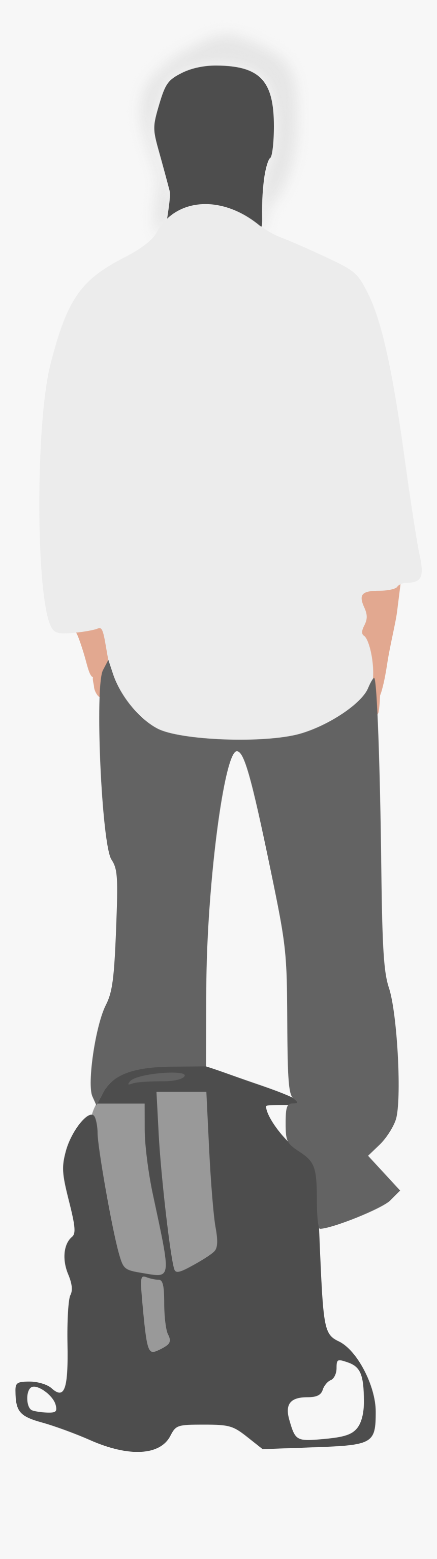 Transparent Man Back Png - Man With Back Turned No Background, Png Download, Free Download