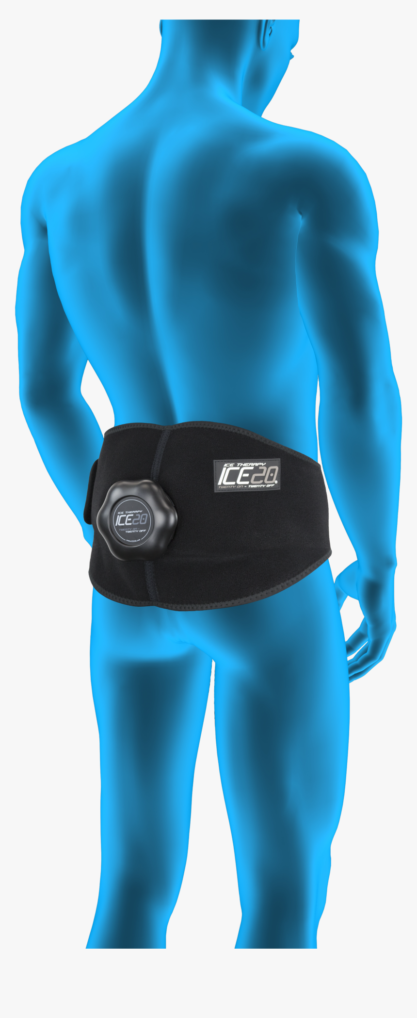 Ice20 Back Hip Blue Man Rgb New - Man, HD Png Download, Free Download