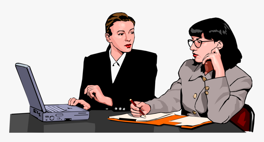 Vector Illustration Of Women In The Workplace Have - Internet Based Job Analysis, HD Png Download, Free Download