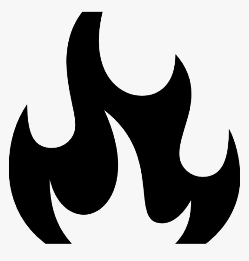 Transparent Fire Clipart - Transparent Fire Clipart Black And White, HD Png Download, Free Download