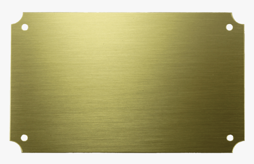 Satin Yellow Leaded Brass Custom Blanks - Blank Gold Plate Png, Transparent Png, Free Download