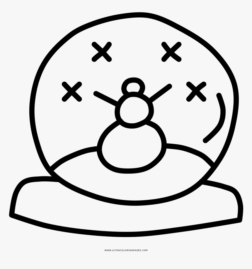 Snowglobe Drawing Simple Transparent Png Clipart Free - Circle, Png Download, Free Download