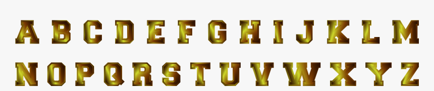 Dark Bronze Alphabet Clip Arts - Graphic Design, HD Png Download, Free Download