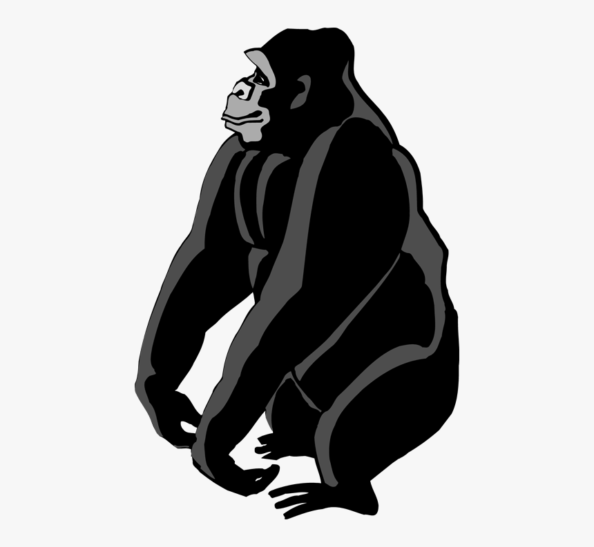 Gorilla Clip Art Free - Free Clip Art Gorilla Logo, HD Png Download, Free Download