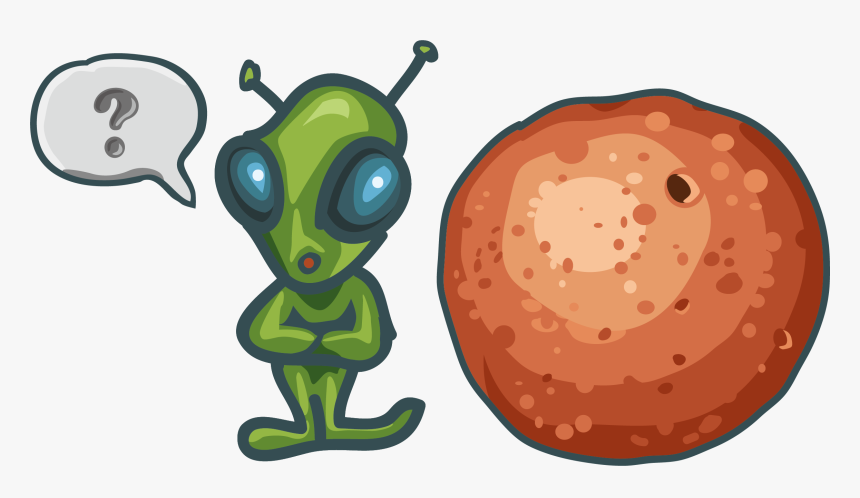 Transparent Alien Planet Clipart - Alien Question Mark, HD Png Download, Free Download