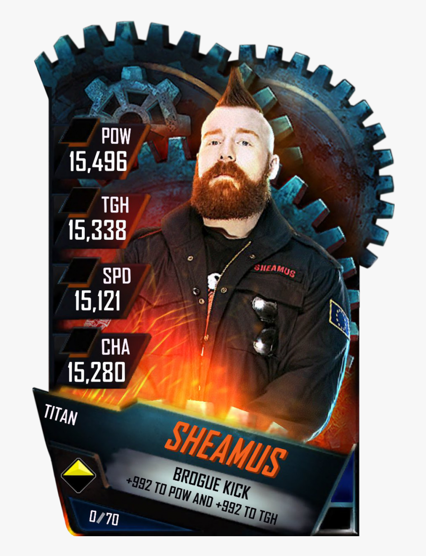 Sheamus S4 18 Titan - Wwe Supercard Roman Reigns, HD Png Download, Free Download