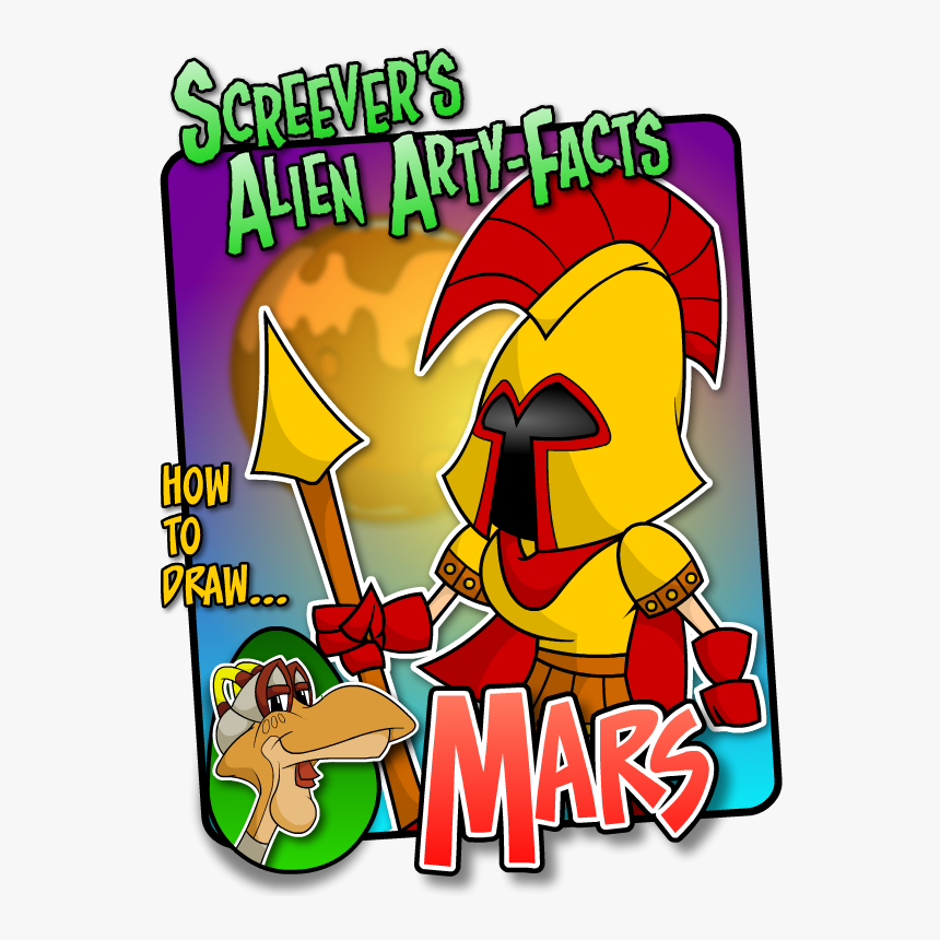 Screever"s Alien Arty-facts - Cartoon, HD Png Download, Free Download