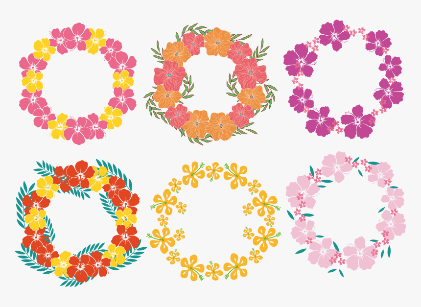 Hawaii Clipart Lei Hawaiian - Hawaiian Clipart Transparent Lei, HD Png Download, Free Download