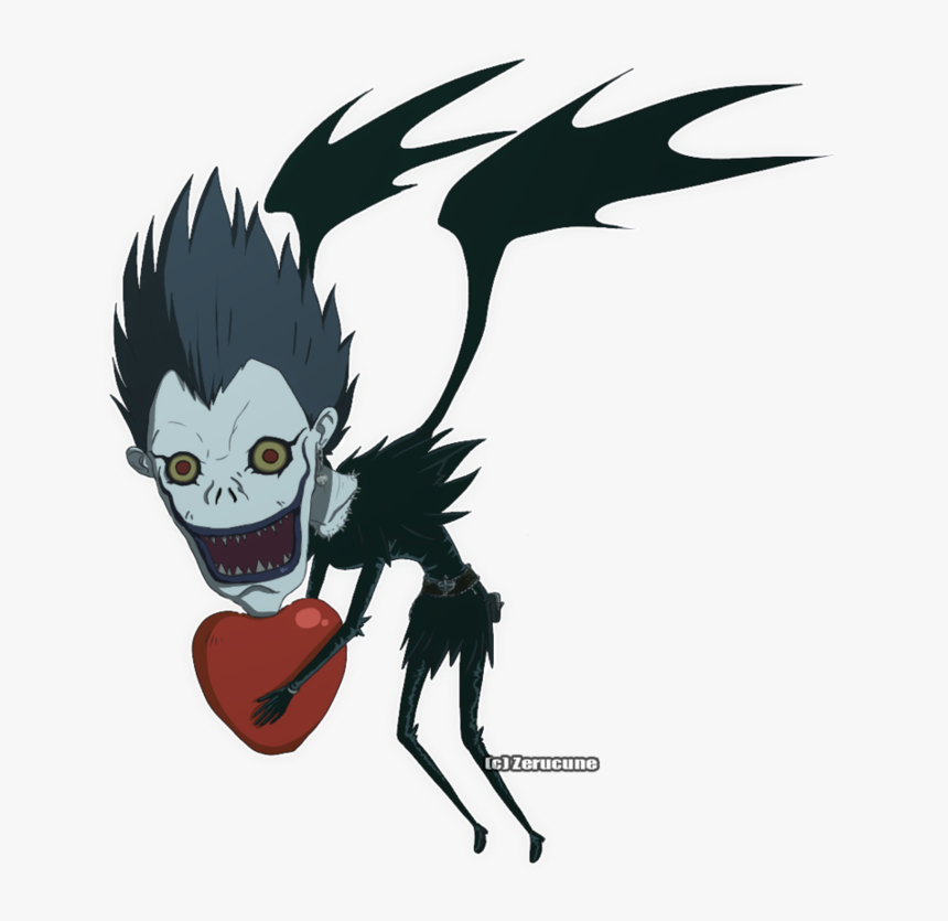 Cartoon,fictional Art,style - Chibi Death Note Ryuk, HD Png Download, Free Download