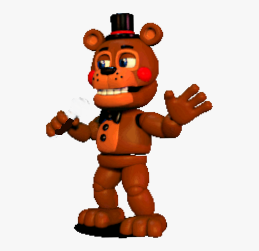 #adventure Toy Freddy No Microphone - Fnaf World Toy Golden Freddy, HD Png Download, Free Download