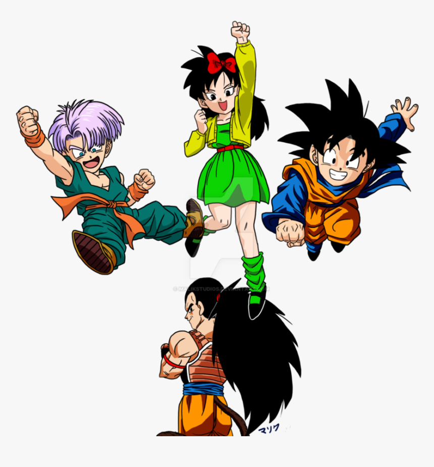 Dragon Ball Rr Raditz Ranch Goten Trunks By Malikstudios-dc56o4o - Dragon Ball R&r Fanart, HD Png Download, Free Download