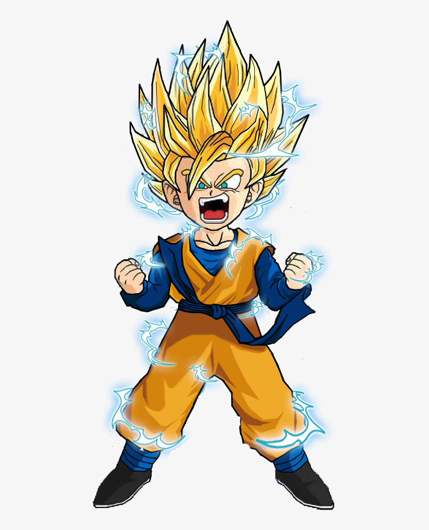 #goten #ssj #dbz #powerup #charging #angry - Dragon Ball Goten Ssj2, HD Png Download, Free Download