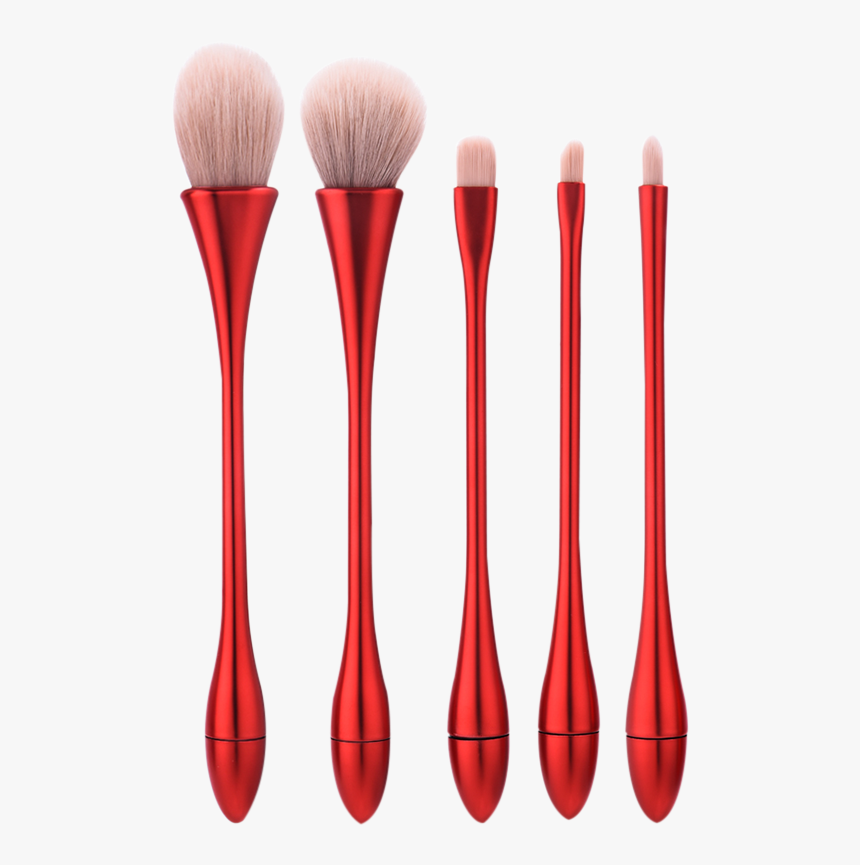 5pcs Tear Drop Waisted Portable Makeup Brushes Set - Makeup Brush, HD Png Download, Free Download