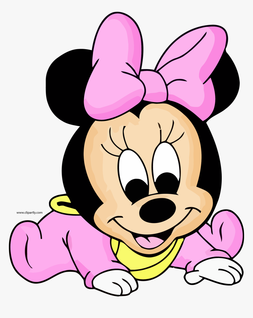 Baby Minnie Cute Clipart Png - Disney Minnie Mouse Bebe, Transparent Png, Free Download