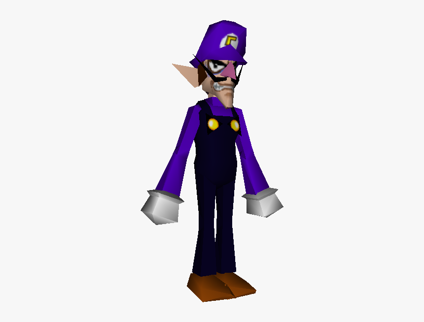 Download Zip Archive - Waluigi Mario Tennis 64, HD Png Download, Free Download