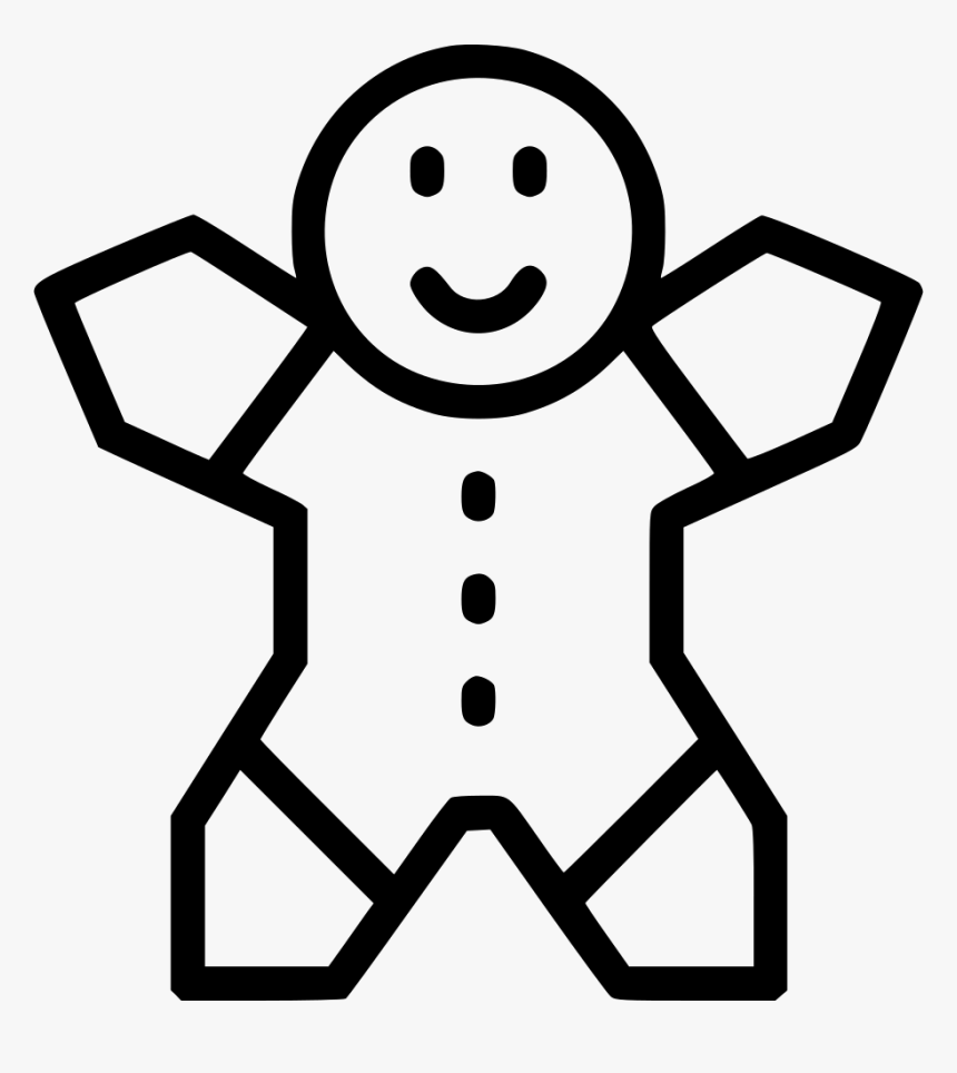 Christmas Cookie Ginger Man - Gingerbread Man, HD Png Download, Free Download