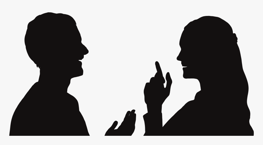 People Debate Silhouette Png, Transparent Png, Free Download